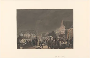 Mässa på Botermarkt i Amsterdam, 1810