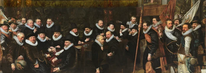 Mottagning av medborgargardet vid Saint Sebastian-banan av Haag kommun, 1618