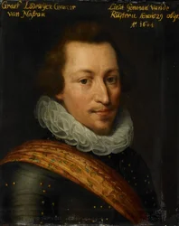 Porträtt av Louis Günther, ca 1609-1633 (olja på pannå)