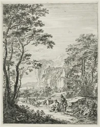 Ox-kärran, från Upright Italian Landscapes