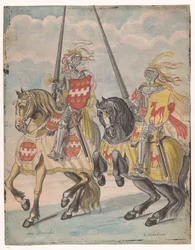 Riddare med Brandes och Hirschmans familjevapen