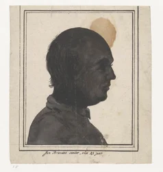 Silhouetportret av Jan Brandes