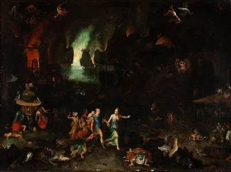 Aeneas och Sibylla i underjorden.