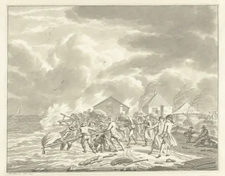 Översvämningen av Diemerzeedijk nära Amsterdam, 1776