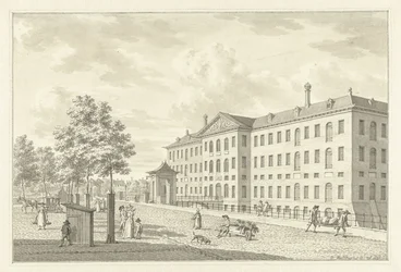 Det nationella sjöarsenalen i Amsterdam före branden 1791