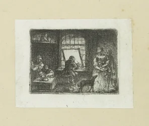 Interiör från en prentatelier The Compleat Work of Etchings av John Chalon / Oeuvre Complette des Eaux Fortes av Jean Chalon (serietitel)