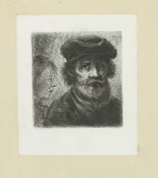 Jonge man in bebaarde man The Compleat Work of Etchings av John Chalon / Oeuvre Complette des Eaux Fortes av Jean Chalon (serietitel)