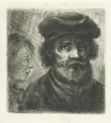 Ung man och skäggig man