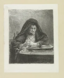 Lezende kvinna The Compleat Work of Etchings av John Chalon / Oeuvre Complette des Eaux Fortes av Jean Chalon (serietitel)