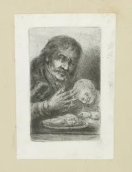 Man in natura till de eettafel The Compleat Work of Etchings av John Chalon / Oeuvre Complette des Eaux Fortes av Jean Chalon (serietitel)