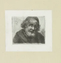 Oude man sätter baard The Compleat Work of Etchings av John Chalon / Oeuvre Complette des Eaux Fortes av Jean Chalon (serietitel)