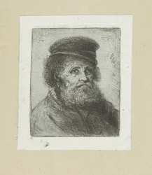 Oude man sätter baard i fis The Compleat Work of Etchings av John Chalon / Oeuvre Complette des Eaux Fortes av Jean Chalon (serietitel)