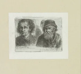Twee mannen The Compleat Work of Etchings av John Chalon / Oeuvre Complette des Eaux Fortes av Jean Chalon (serietitel)