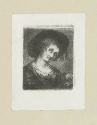 Vrouw med hond The Compleat Work of Etchings av John Chalon / Oeuvre Complette des Eaux Fortes av Jean Chalon (serietitel)