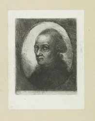 Självportret av Jan Chalon The Compleat Work of Etchings av John Chalon / Oeuvre Complette des Eaux Fortes av Jean Chalon (serietitel)
