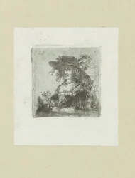 Zittende kvinna met hoed The Compleat Work of Etchings av John Chalon / Oeuvre Complette des Eaux Fortes av Jean Chalon (serietitel)