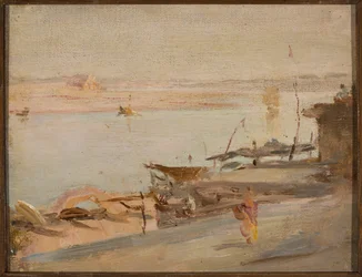 Benares, Ganges. Från en resa till Indien
