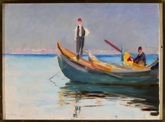 Båtar på havet. Från en resa till Konstantinopel