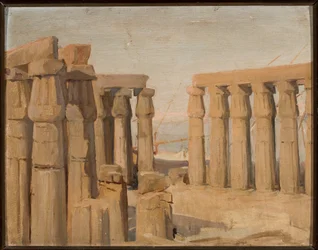 Tempel i Luxor. Från en resa till Egypten