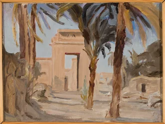 Ingång till templet i Karnak. Från en resa till Egypten