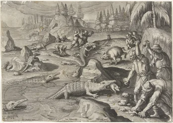 Krokodillenvangst Jachttaferelen (serietitel) Jakten på vilt, fågel och fisk i Bestiary (serietitel)