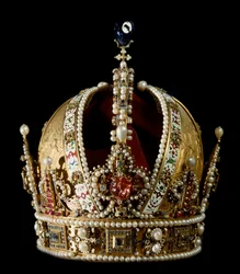 Kronan för kejsar Rudolf II av Habsburg (1552-1612) av det heliga romerska riket. Tillskriven guldsmeden Jan Vermeyen (1559-1606), 1602, Wien, Kunsthistorisches Museum