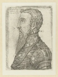 Porträtt van Hendrik II Henry King of the Gallers (titel på objektet)