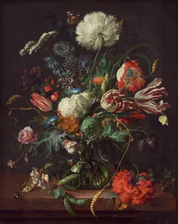 Vas med blommor