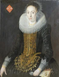 Porträtt av Eritia Aukje Hoppers, född De Blocq, 1622