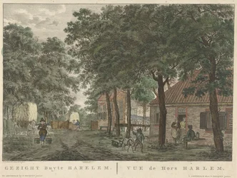 Ansikte utanför Haarlem Gezigt buyten Harlem / vue de Hors Harlem (titel på objekt)