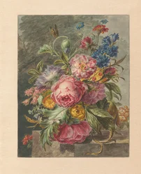 Stilleben med blommor