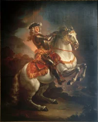 Ryttarporträtt av kurfursten Johann Wilhelm von Pfalz-Neuburg