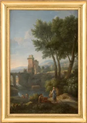 Landskap vid bron