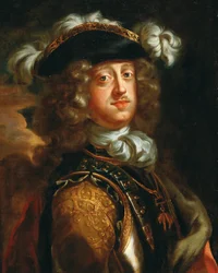 Porträtt av Johann Wilhelm II 1658-1716, kurfurst Pfalz, 1700-talet.