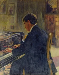 Porträtt av Joseph Hofman, 1912
