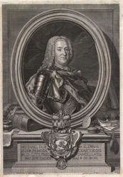 Porträtt av prins Michal Fryderyk Czartoryski 1696-1775, mitten av 1700-talet.