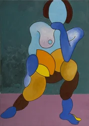 Åldrande modell, 2008 (olja på duk)