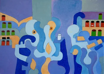 Inside the Pharmacy, 2009 (olja på duk)