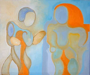 Man and Woman nr 1, 2009 (olja på duk)