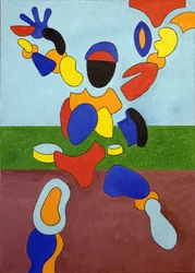 The Athlete, disintegration at the Moment of his Triumph, 2007 (olja på duk)