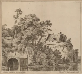 Liten stad (stadsporten vid Gorkum?)