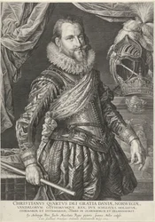 Porträtt av kung Christian IV av Danmark och Norge