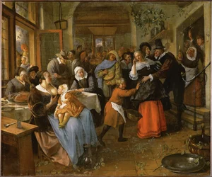 Ett bondebröllop, ca 1670 (olja på duk)