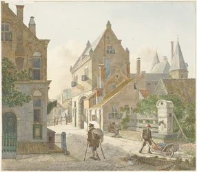 Waardpoort och Oude Gracht i Utrecht