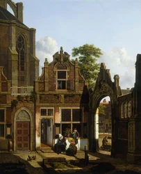 En holländsk innergård, 1822