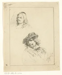 Porträtt av Rembrandt och Tilmans