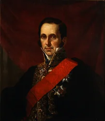 Porträtt av greve Sergey Semionovich Uvarov 1786-1855, 1844