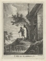 Bondgård vid vattnet 1. Vûë de Flandre (titel på objekt) Views of Flanders (serietitel)