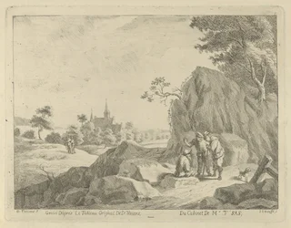 Landskap med resenärer och herdar