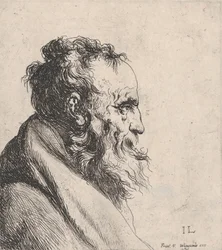 Byst av en gammal man, 1620-74.